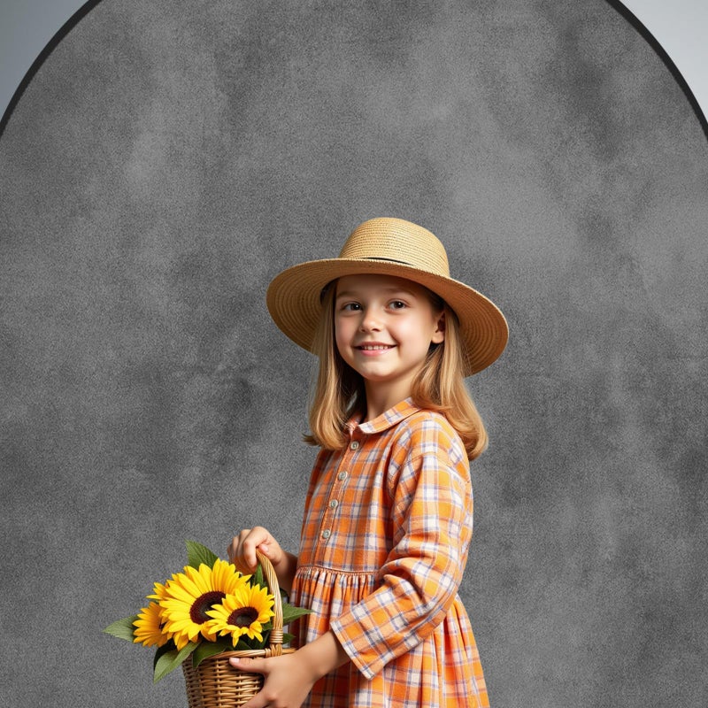 Kate Collapsible Backdrop Pop-up Photo Backdrops Folded Grey Teal for Photography, for Video, for Broadcast, 5x6.5ft - Image 2